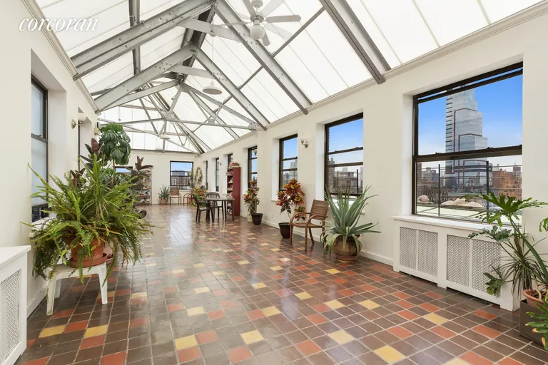 New York City Real Estate | View 235 West 102Nd Street, 10I | Roof Top Conservatory Resident Lounge | View 11