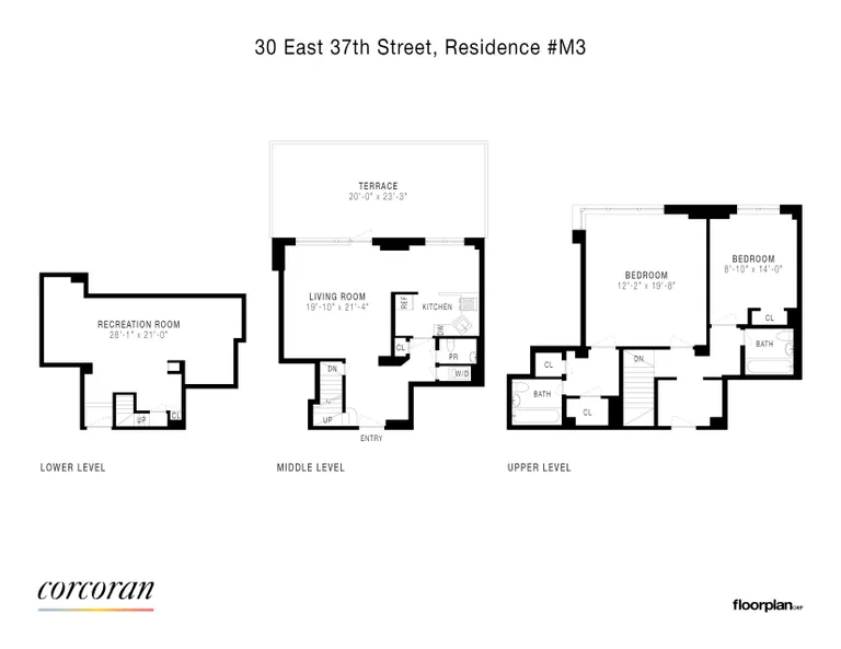 30 East 37th Street, TH3 | floorplan | View 14