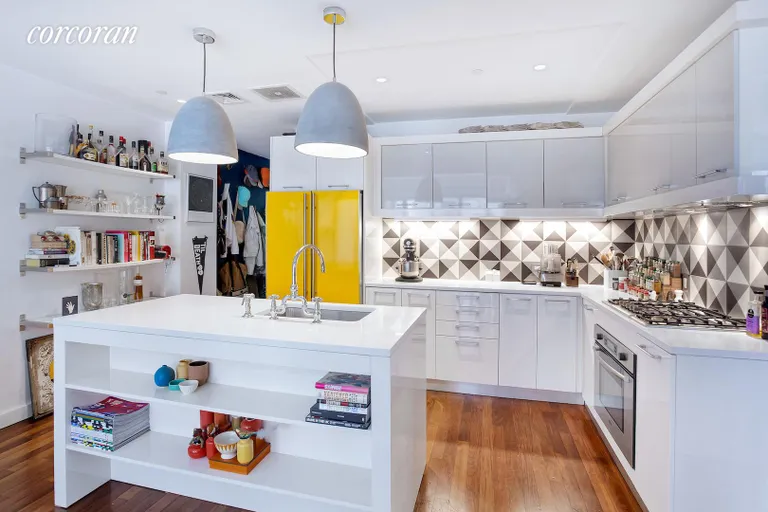 New York City Real Estate | View 125 North 10th Street, S2I | Renovated and chic kitchen with large island | View 3