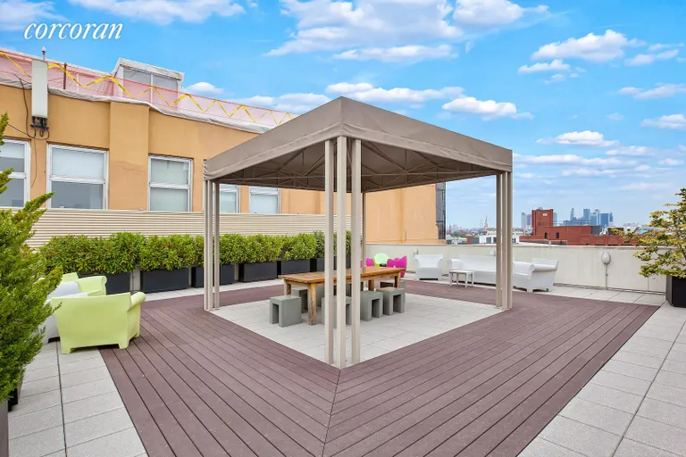 New York City Real Estate | View 125 North 10th Street, S2I | Common roof deck with views | View 7