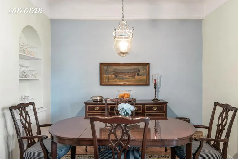 New York City Real Estate | View 140 Riverside Drive, 18D | Dining Room is open to, adjoins, living room | View 4