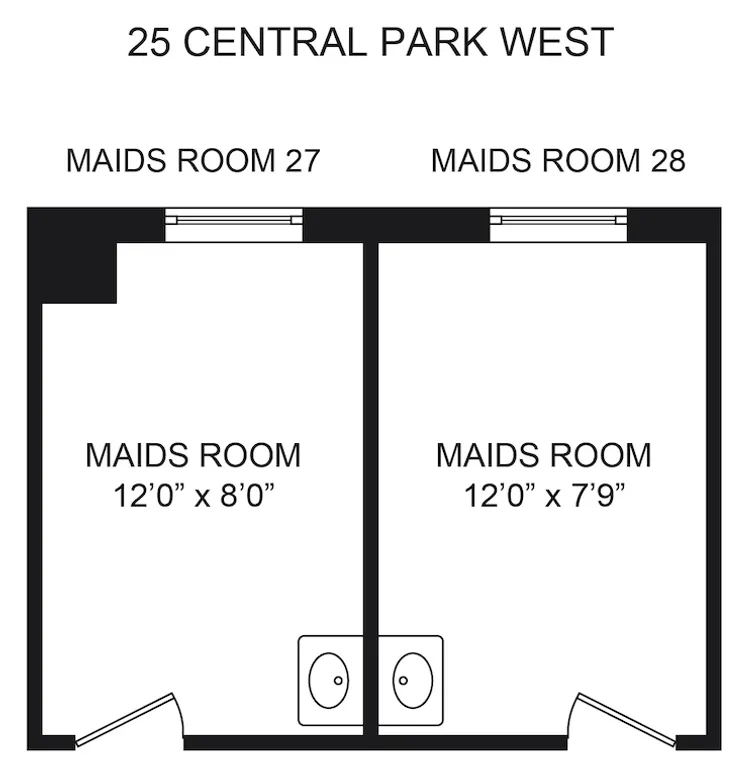 25 Central Park West, 21K | floorplan | View 13