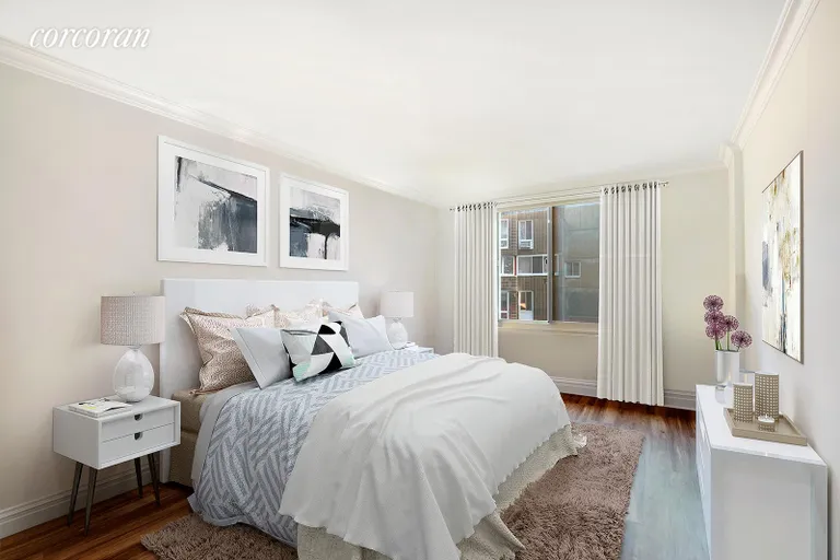 New York City Real Estate | View 575 Main Street, 714 | Spacious Master bedroom  | View 3