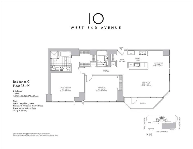 10 West End Avenue, 28C | floorplan | View 12