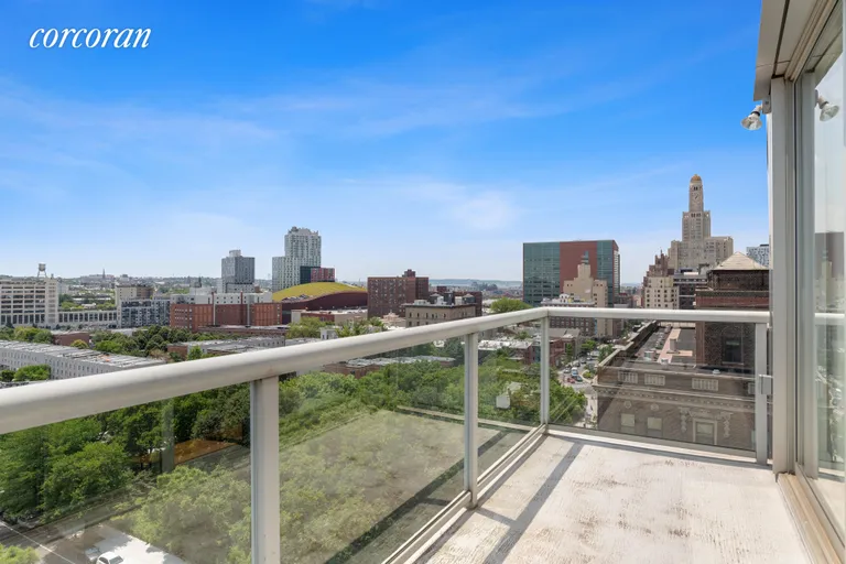 New York City Real Estate | View 383 Carlton Avenue, 11S | Balcony off Main Floor | View 4