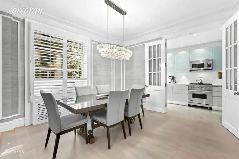 New York City Real Estate | View 780 West End Avenue, 2A | Formal Dining room flowing into chef's kitchen | View 3