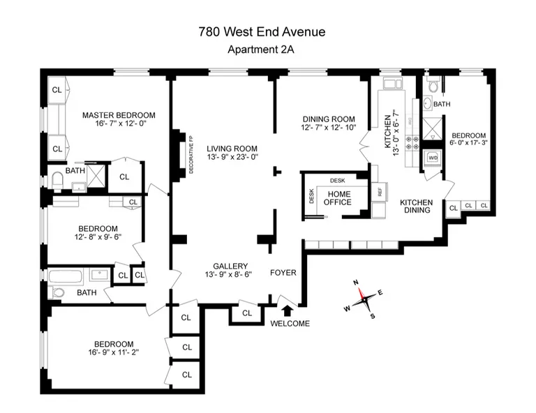 780 West End Avenue, 2A | floorplan | View 13