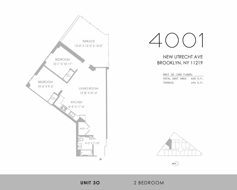 4001 New Utrecht Avenue, 3O | floorplan | View 12