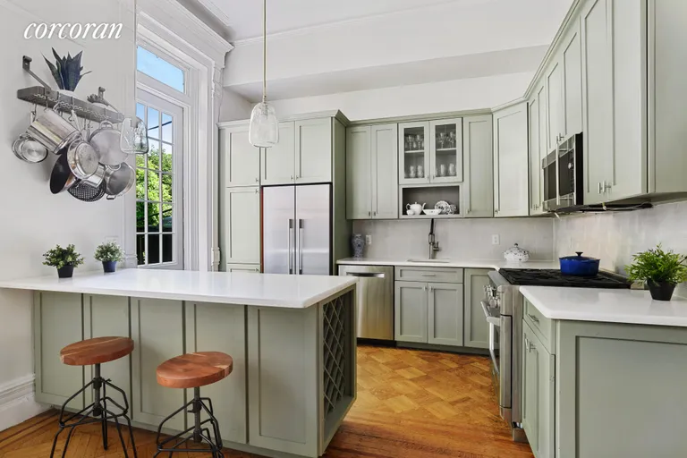 New York City Real Estate | View 193 Sterling Place, 2 | Fit for a chef! And can store your favorite wine | View 4