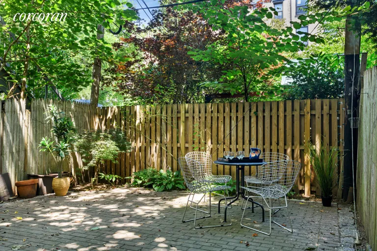 New York City Real Estate | View 193 Sterling Place, 2 | Large, shaded private garden/patio | View 11