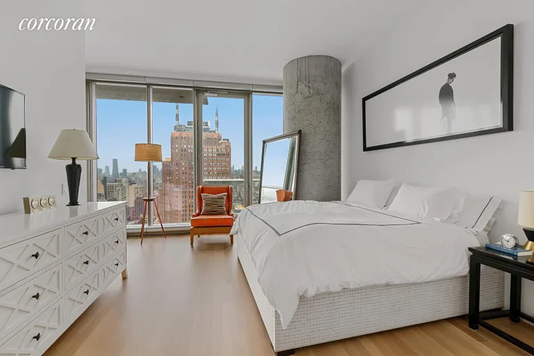 New York City Real Estate | View 56 Leonard Street, 25A EAST | impressive master bedroom suite with dressing area | View 7