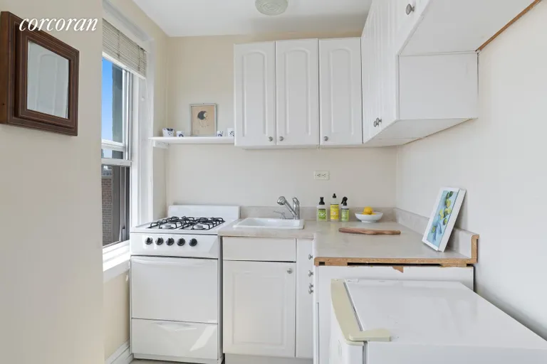 New York City Real Estate | View 70 REMSEN STREET, 10G | Kitchen with a view | View 6
