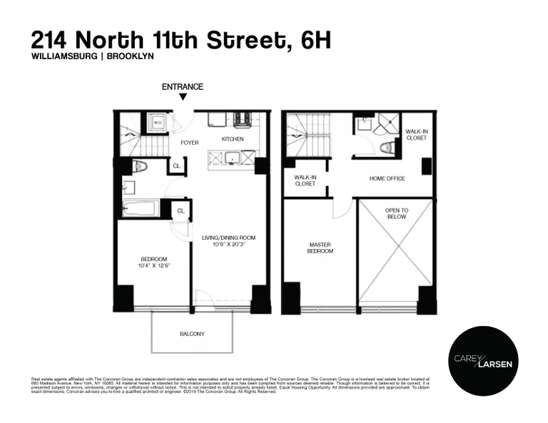 214 North 11th Street, 6H | floorplan | View 12