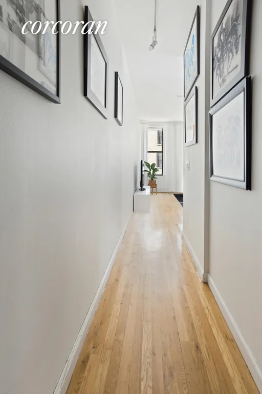 New York City Real Estate | View 184 East 2nd Street, 3G | long gallery hallway | View 4