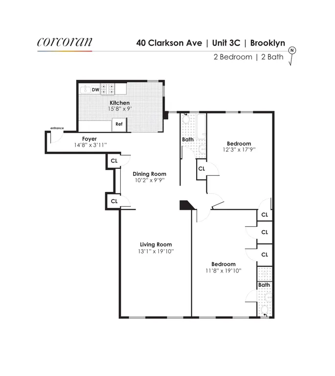 40 Clarkson Avenue, 3C | floorplan | View 10