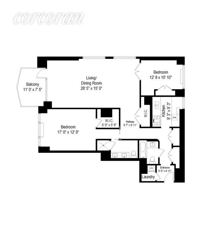 New York City Real Estate | View 303 East 57th Street, 6D | Floor Plan | View 13