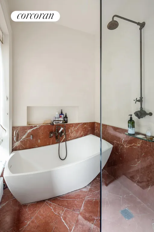 New York City Real Estate | View 331 Washington Avenue | Shower and tub in master bath | View 13