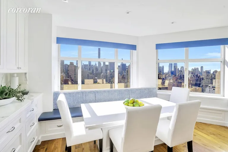 New York City Real Estate | View 188 East 76th Street, 28FL | Eat in Kitchen | View 13