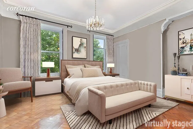 New York City Real Estate | View 1097 Lorimer Street | Virtually Staged Master Bedroom | View 15