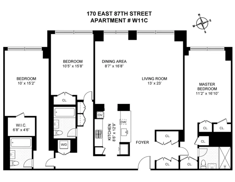 170 East 87th Street, W11C | floorplan | View 5
