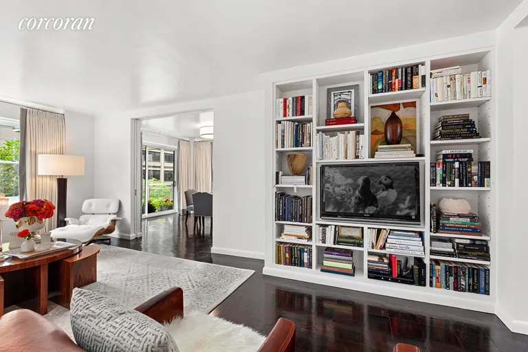 New York City Real Estate | View 150 East 69th Street, 3M | Living Room Library | View 3