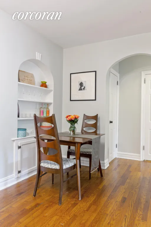New York City Real Estate | View 40 Clarkson Avenue, 3L | Dining Area with Decorative Built-in Niche | View 5