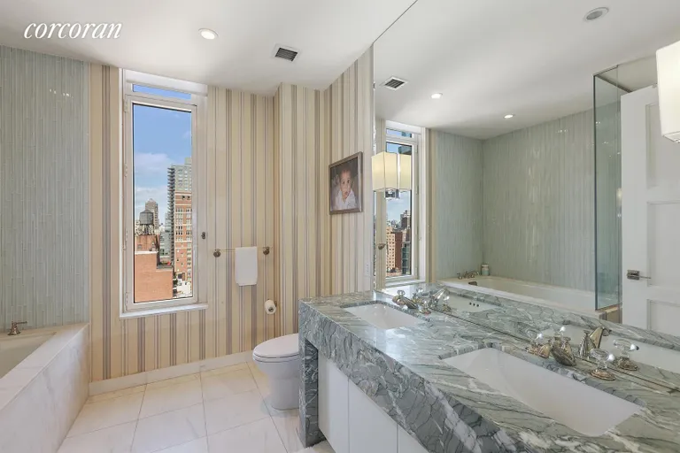 New York City Real Estate | View 305 East 85th Street, 19A | Master Bathroom | View 5