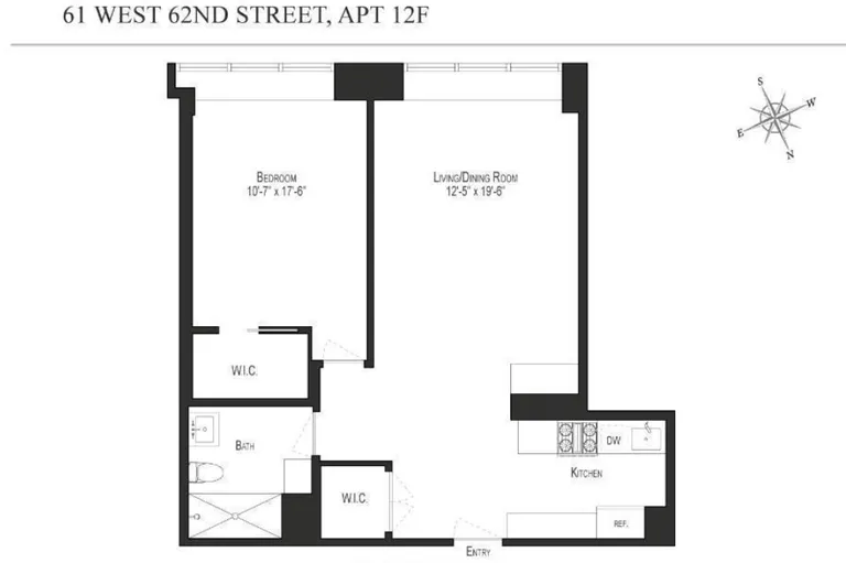 61 West 62Nd Street, 12F | floorplan | View 7