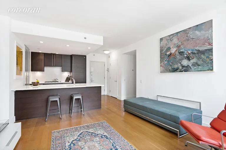 New York City Real Estate | View 464 West 44th Street, PH-A | Living Room/Dining/Kitchen | View 2