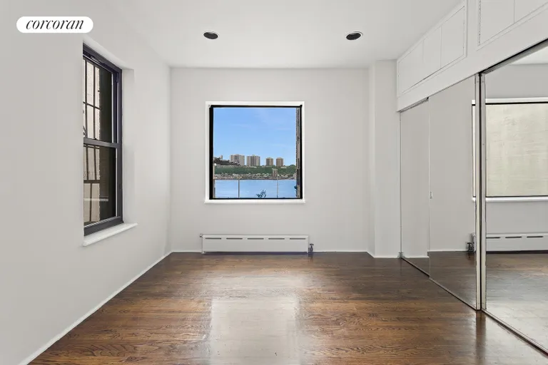 New York City Real Estate | View 575 Riverside Drive, 31 | Master Bedroom with River View | View 5