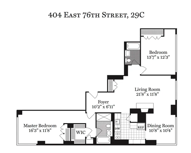 404 East 76th Street, 29C | floorplan | View 9