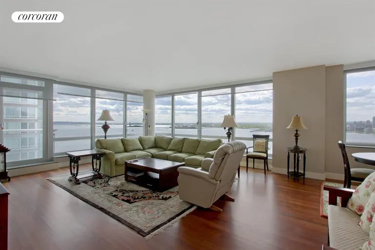 New York City Real Estate | View 30 West Street, 22F | Living Room | View 7