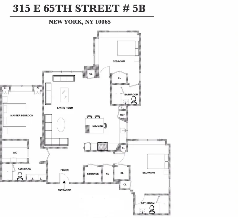 315 East 65th Street, 5B | floorplan | View 17