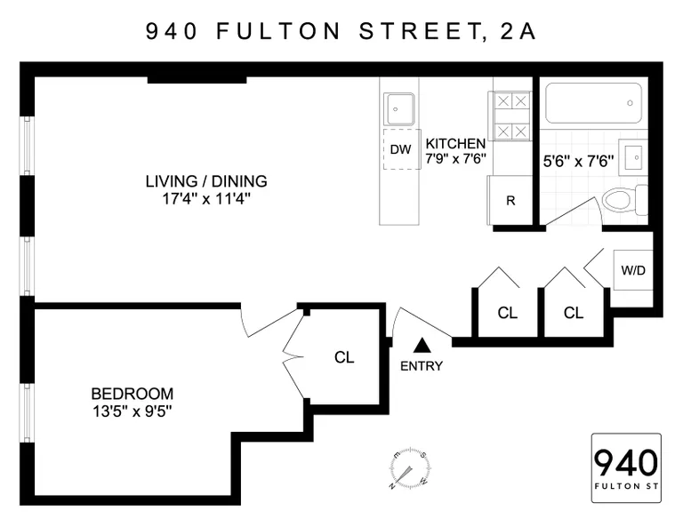 940 Fulton Street, 2A | floorplan | View 6