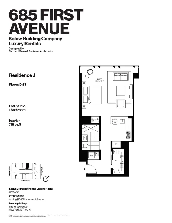 685 First Avenue, 6-J | floorplan | View 9