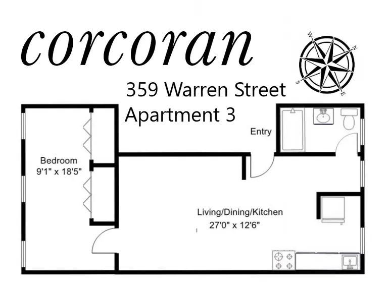 359 Warren Street, 3 | floorplan | View 5