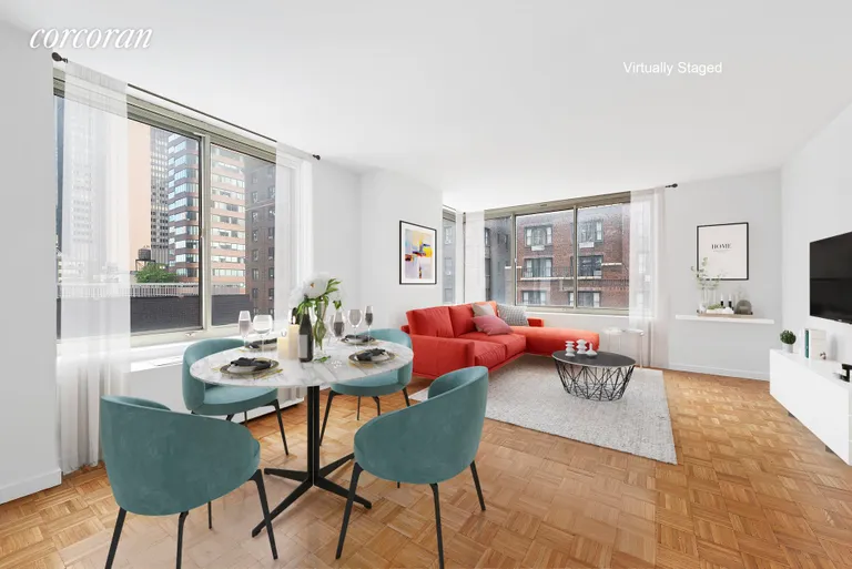 New York City Real Estate | View 145 East 48th Street, 9F | 1 Bed, 1 Bath | View 1