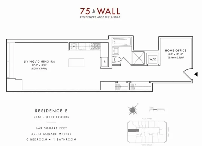 75 Wall Street, 25E | floorplan | View 8