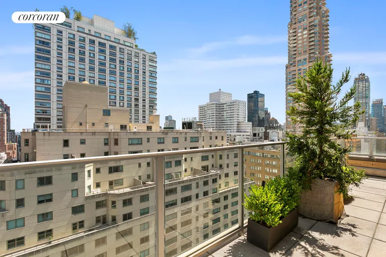 New York City Real Estate | View 176 East 71st Street, PHD | Second Terrace facing East, South and North | View 10