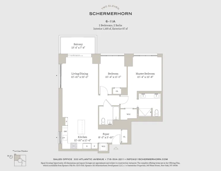 211 Schermerhorn Street, 6A | floorplan | View 1