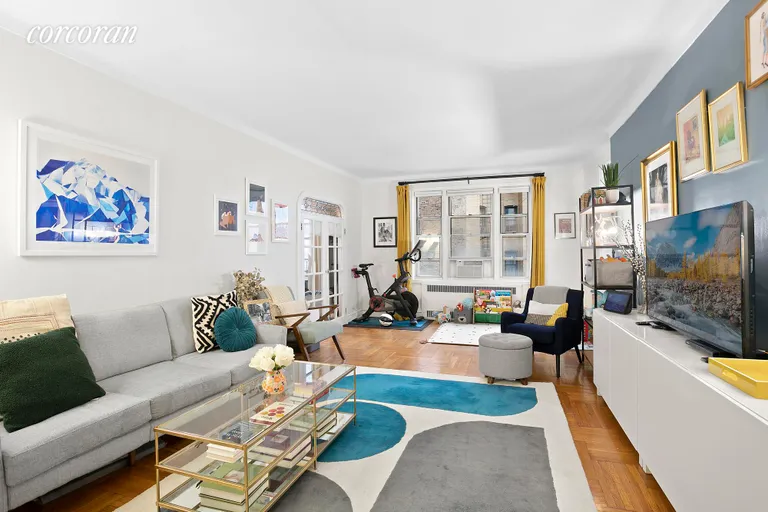 New York City Real Estate | View 60 Plaza Street East, 3E | The living room is large enough for multiple uses! | View 5