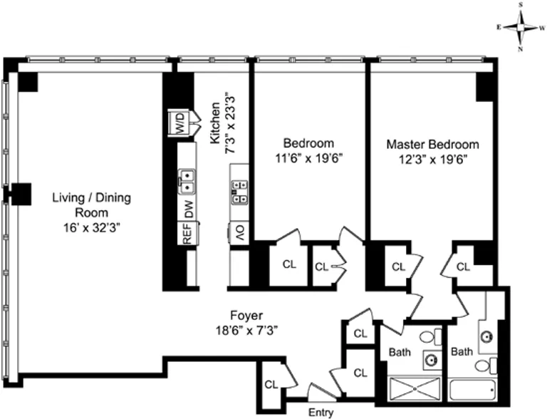 860 United Nations Plaza, 12A | floorplan | View 6