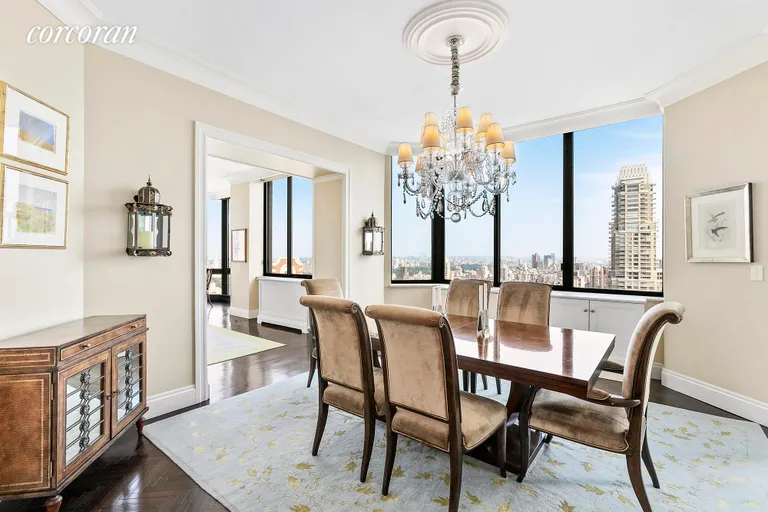 New York City Real Estate | View 200 East 65th Street, 41N | Dining room | View 2