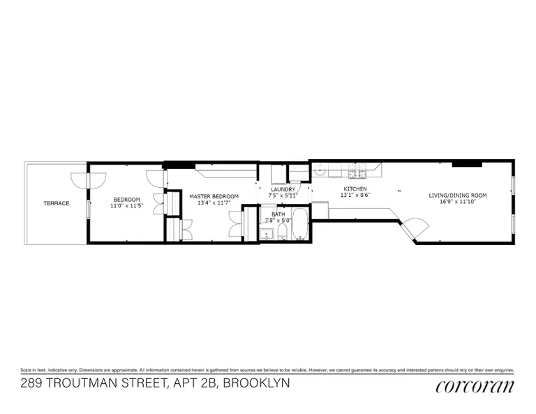 289 Troutman Street, 2B | floorplan | View 10