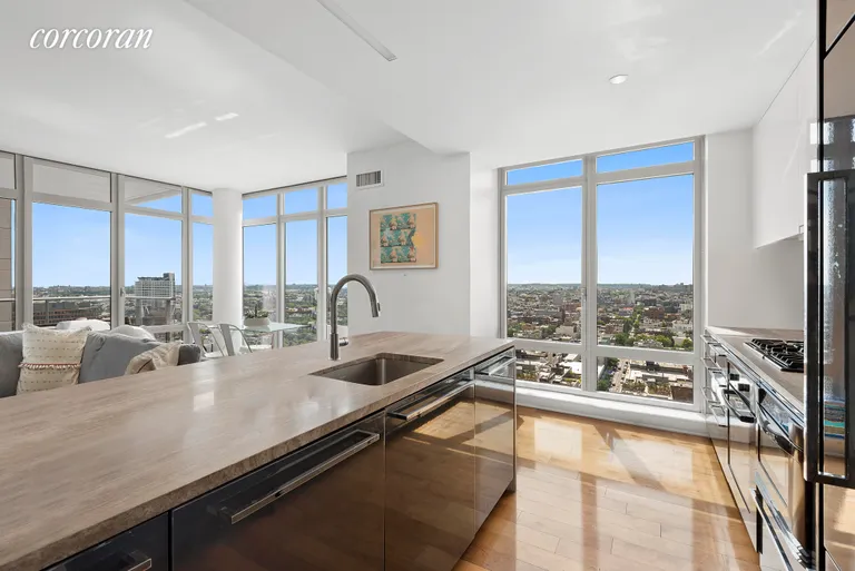 New York City Real Estate | View 2 Northside Piers, 25M | Large and lovely kitchen! | View 3