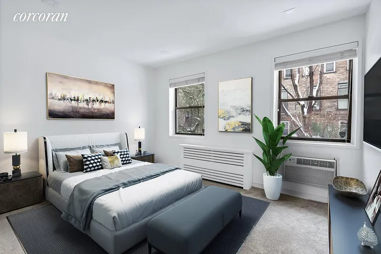 New York City Real Estate | View 317 West 54th Street, 1A | Virtually Staged 2nd Bedroom | View 5