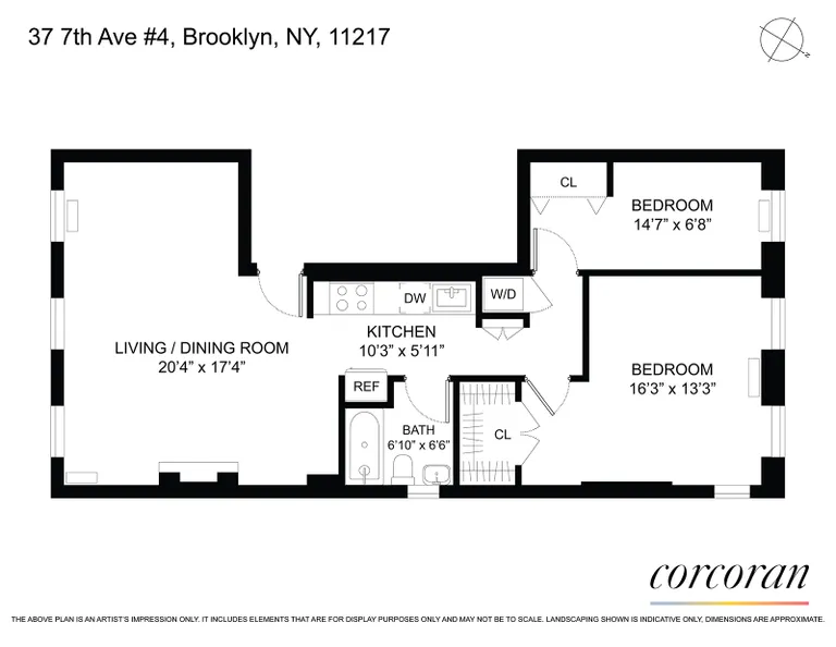 37 7th Avenue, 4 | floorplan | View 7