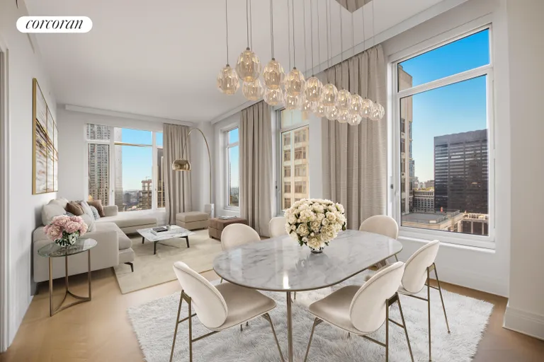 New York City Real Estate | View 30 Park Place, 60C | 2 Beds, 2 Baths | View 1
