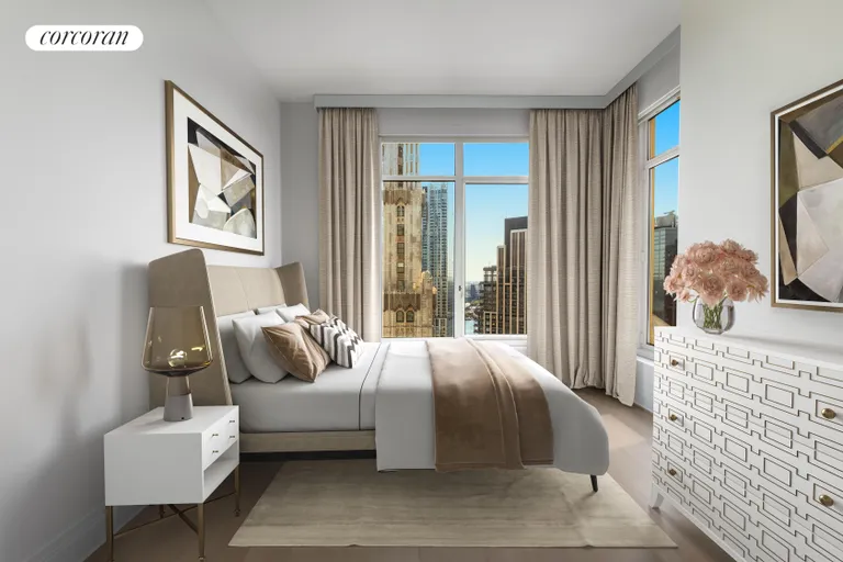 New York City Real Estate | View 30 Park Place, 60C | Bedroom | View 3