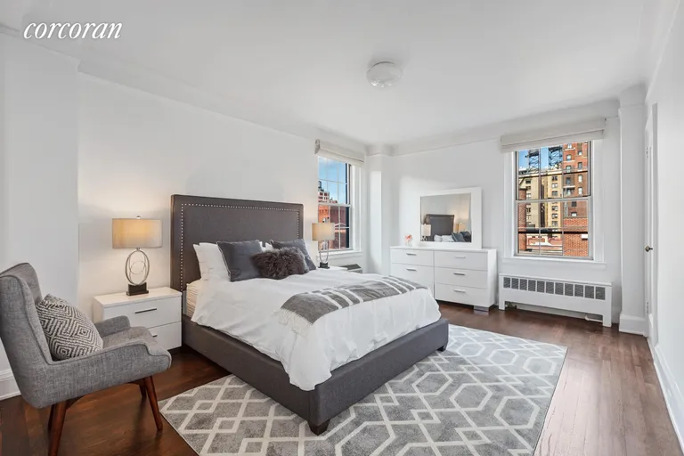 New York City Real Estate | View 1192 Park Avenue, 6D | Master Bedroom with Double Exposure | View 4